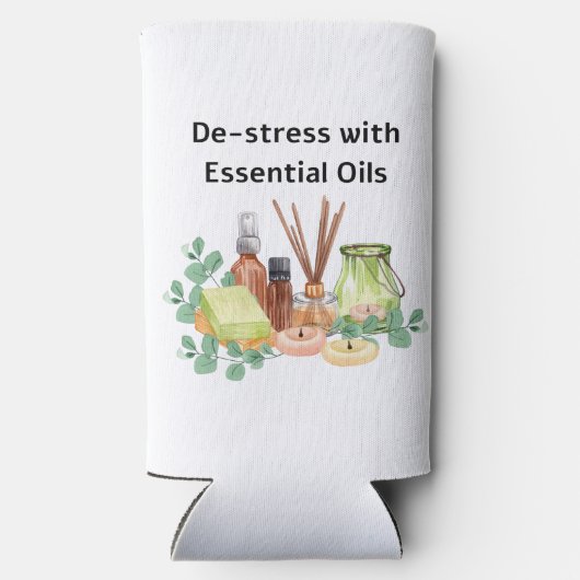 De-Stress met Essential Oils Seltzer Koelbox Seltzer Blikjeskoeler (Achterkant)