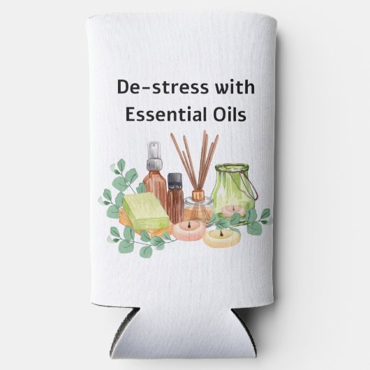 De-Stress met Essential Oils Seltzer Koelbox Seltzer Blikjeskoeler (Voorkant)