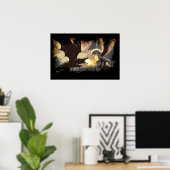 De strijd begint - Draak vs Pegasus Poster (Thuiskantoor)