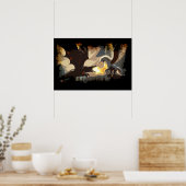 De strijd begint - Draak vs Pegasus Poster (Keuken)