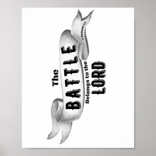 De strijd behoort tot de Heer Poster