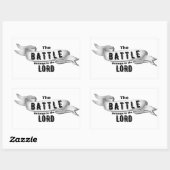 De strijd behoort tot de Heer Rechthoekige Sticker (Vel)