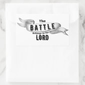 De strijd behoort tot de Heer Rechthoekige Sticker (Tas)