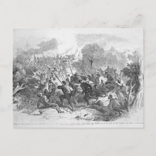 De strijd bij Bull Run Briefkaart (Voorkant)