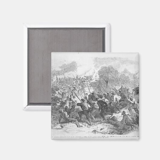 De strijd bij Bull Run Magneet (Voorkant / Achterkant)