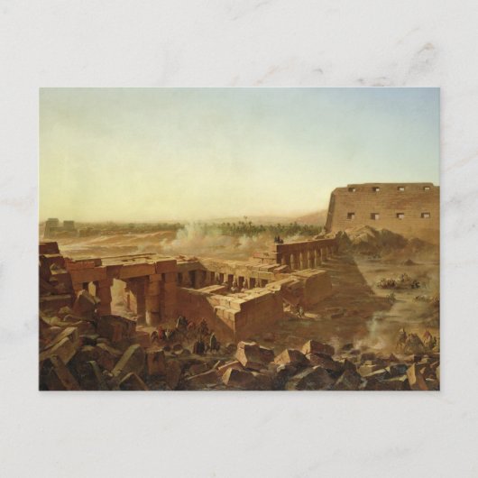 De strijd bij de tempel van Karnak Briefkaart (Voorkant)