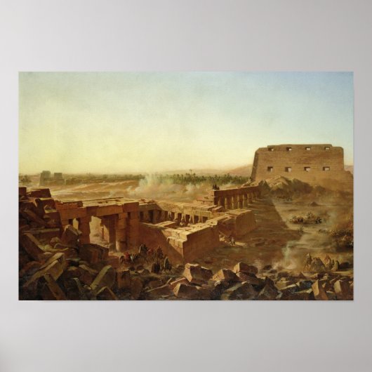 De strijd bij de tempel van Karnak Poster (Voorkant)