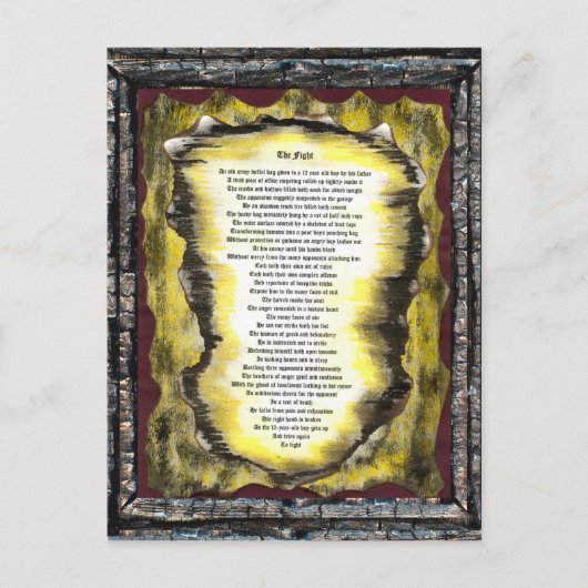 De strijd briefkaart (Voorkant)