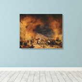 De strijd canvas afdruk (Insitu (Houten vloer))