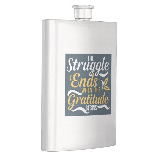 De strijd eindigt als de dankbaarheid begint flacon (Rechts)