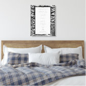 De strijd en signalen van moed canvas afdruk (Insitu (Slaapkamer))