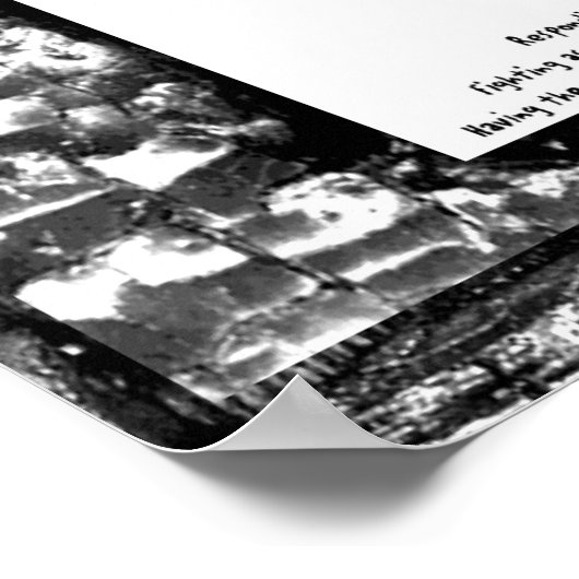 De strijd en signalen van moed poster (Hoek)