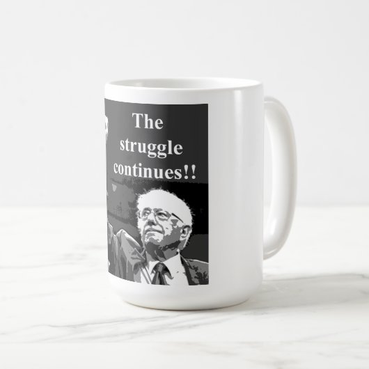 De strijd gaat door koffiemok (Voorkant rechts)