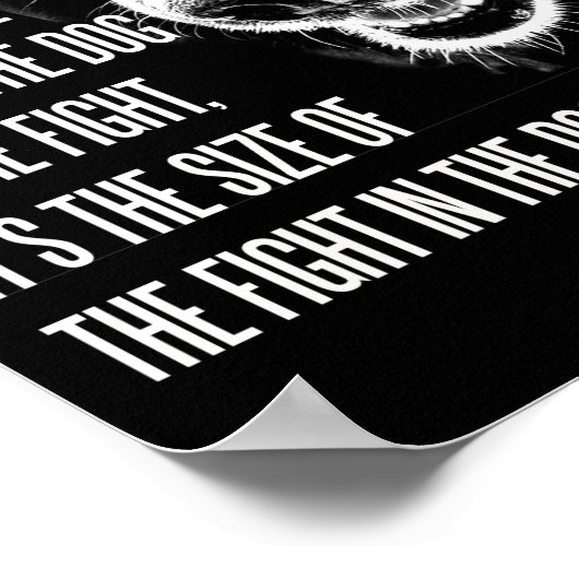 De strijd in het Poster van de hond (Hoek)