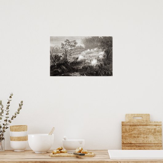 De strijd in Pittsburg Poster (Keuken)