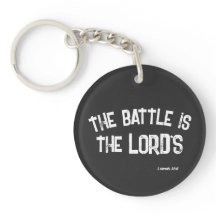 De strijd is de KJV Bijbel Verse Quote T-S