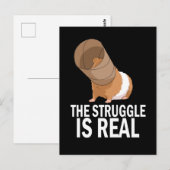 De strijd is echt een schitterende Guinee-kok. Briefkaart (Voorkant / Achterkant)