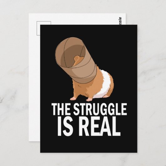 De strijd is echt een schitterende Guinee-kok. Briefkaart (Voorkant / Achterkant)