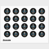De strijd is echt grappig gym panda workout motief ronde sticker (Vel)
