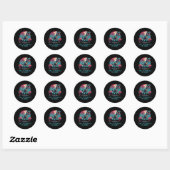 De strijd is echt grappig T-rex Gym Workout Ronde Sticker (Vel)