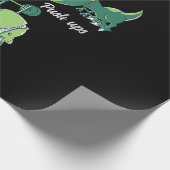 De Strijd is Echt Grappige Dinosaur T-Rex Gym Cadeaupapier (Hoek)