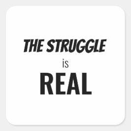 De strijd is echt grappige dramatisering, ZFJ Vierkante Sticker