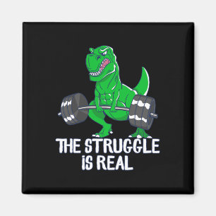 De Strijd Is Echt Grappige T-rex Gym Workout  Magneet