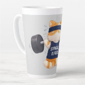 De strijd is echt latte mok (Linkerhoek)