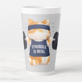 De strijd is echt latte mok (Voorkant)