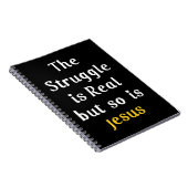 De strijd is echt, maar ook de Mannen van Jezus Fa Notitieboek (Rechterzijde)