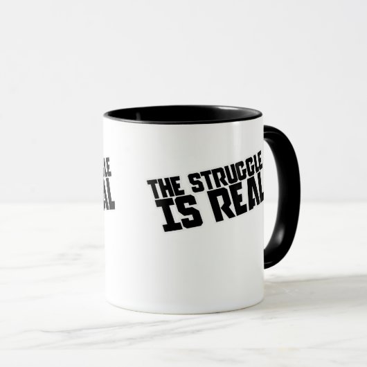 De strijd is ECHT Mok (Voorkant rechts)