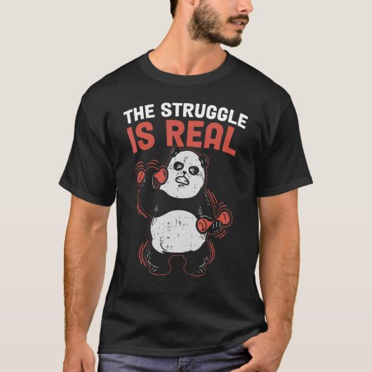 De strijd is echt Panda T-shirt (Voorkant)