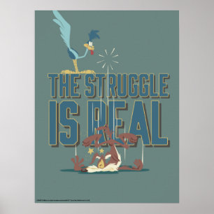 De Strijd Is Echt ROAD RUNNER™ & Wile E. Coyote Poster