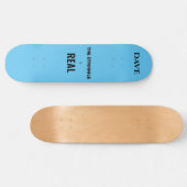 'De strijd is echt' skateboard. Aangepaste naam. Persoonlijk Skateboard (Horizontaal)
