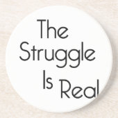 De strijd is echt zandsteen onderzetter (Voorkant)