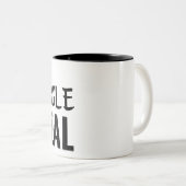 De strijd is echt zwart. tweekleurige koffiemok (Voorkant rechts)