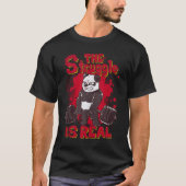 De Strijd Is Echte Panda Gym Krachttraining T-shirt (Voorkant)