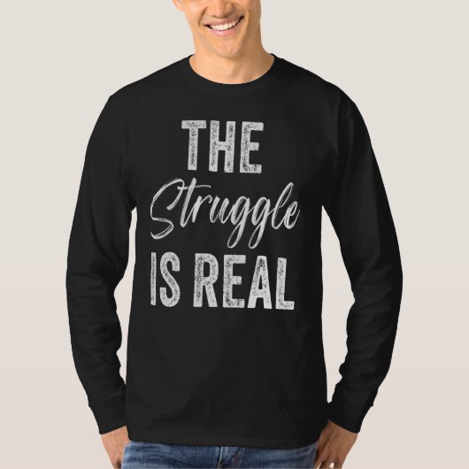 De strijd is echte workout gym t-shirt (Voorkant)