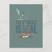 De strijd is een echte ROAD RUNNER™ & Wile E. Coyo Briefkaart (Voorkant)