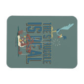 De strijd is een echte ROAD RUNNER™ & Wile E. Coyo Magneet (Horizontaal)