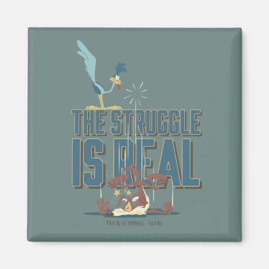 De strijd is een echte ROAD RUNNER™ & Wile E. Coyo Magneet (Voorkant)