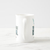 De strijd is een echte ROAD RUNNER™ & Wile E. Coyo Porselein Kop (Achterkant)