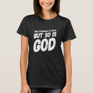 De Strijd Is Heel Echte Christelijke Godsdienstige T-shirt