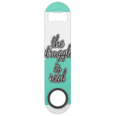 De strijd is het Echte Blok van de Kleur Speed Flessenopener (Achterkant)