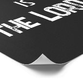 De strijd is het KJV Bijbelcitaat van de Heer Poster (Hoek)