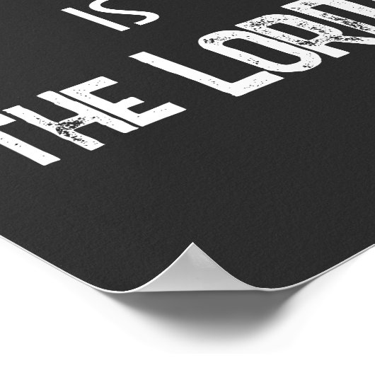 De strijd is het KJV Bijbelcitaat van de Heer Poster (Hoek)