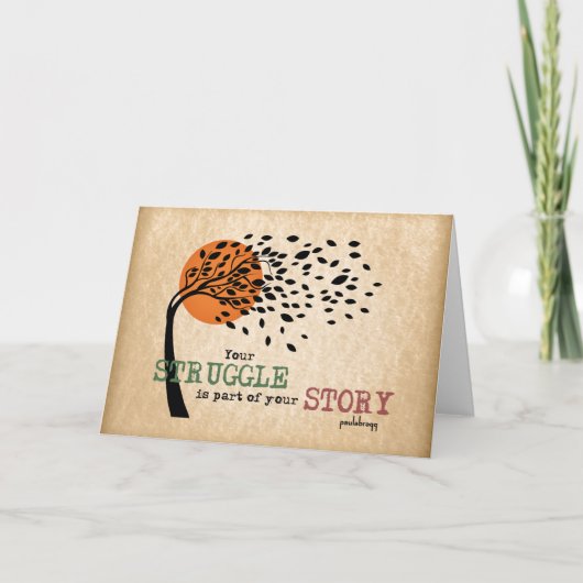 De strijd maakt deel uit van uw verhaal: herstelpr kaart (Voorkant)