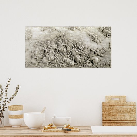 De strijd om Agnadello Poster (Keuken)