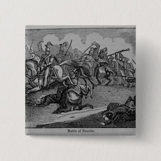 De strijd om Bracito Vierkante Button 5,1 Cm (Voorkant)