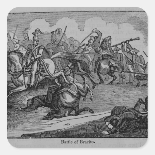 De strijd om Bracito Vierkante Sticker (Voorkant)
